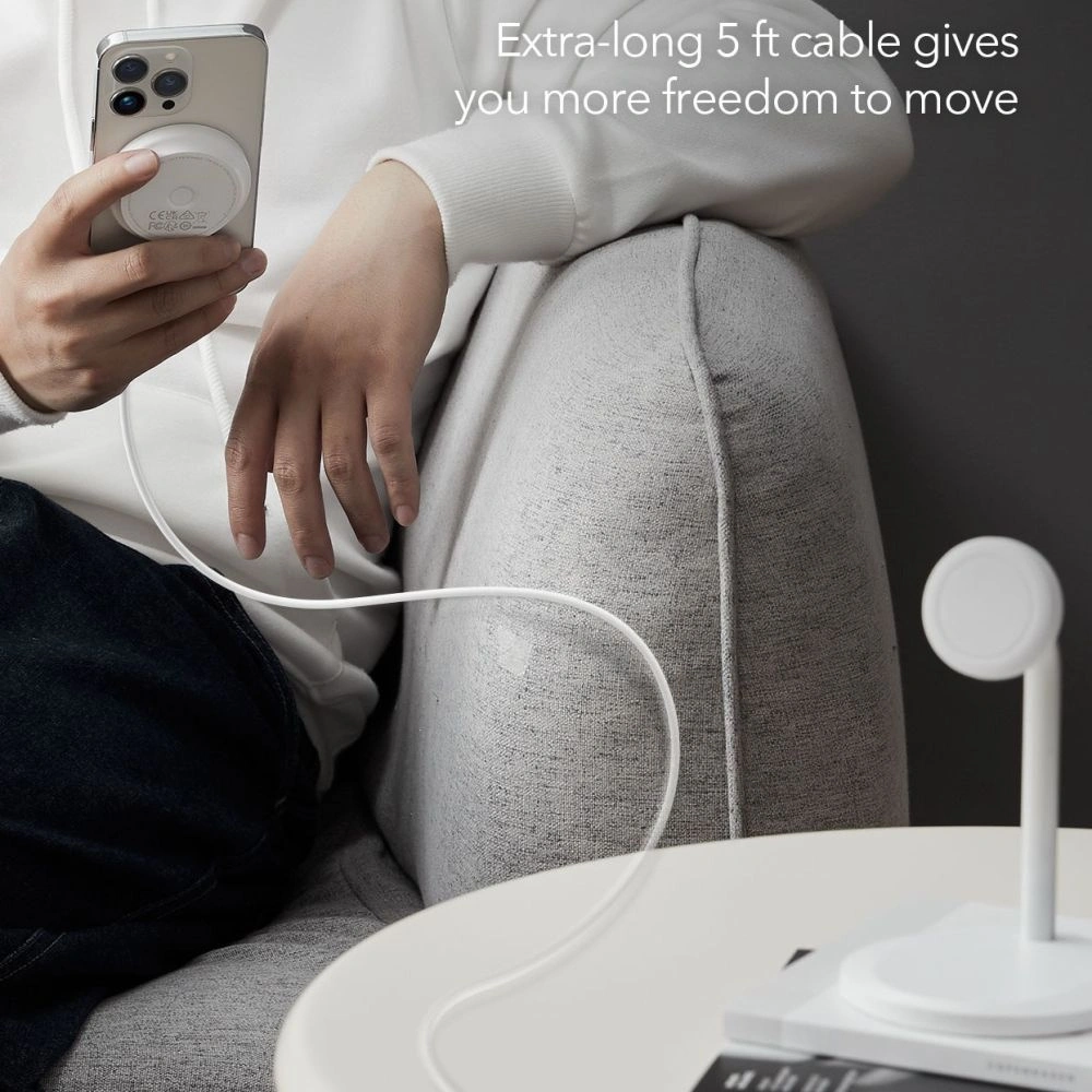 Hurtownia GSM - Încărcător wireless ESR Halolock Shift Magnetic MagSafe Wireless Charger Alb - ESR670 - {ean13} - Hurt
