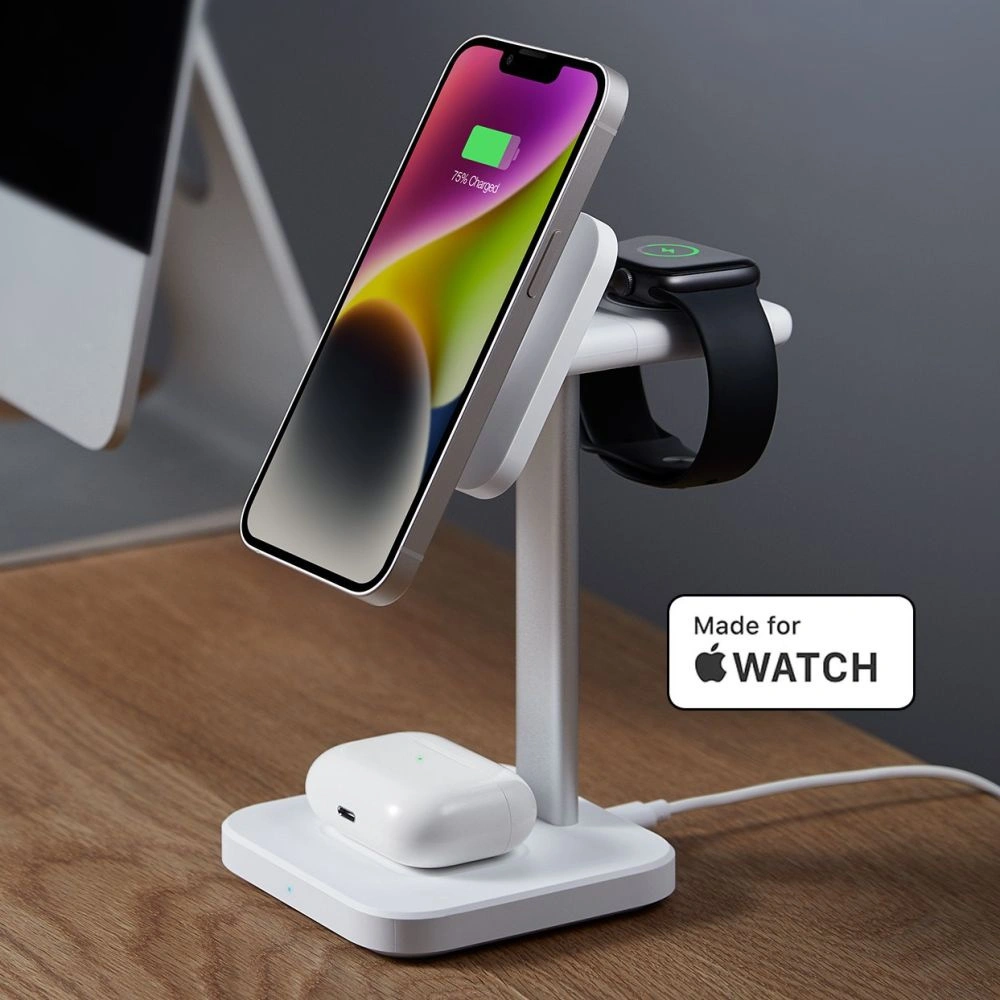 Hurtownia GSM - Bezdrátová nabíječka ESR Halolock 3in1 Watch Magnetic MagSafe Wireless Charger White - ESR671 - {ean13} - Hurt