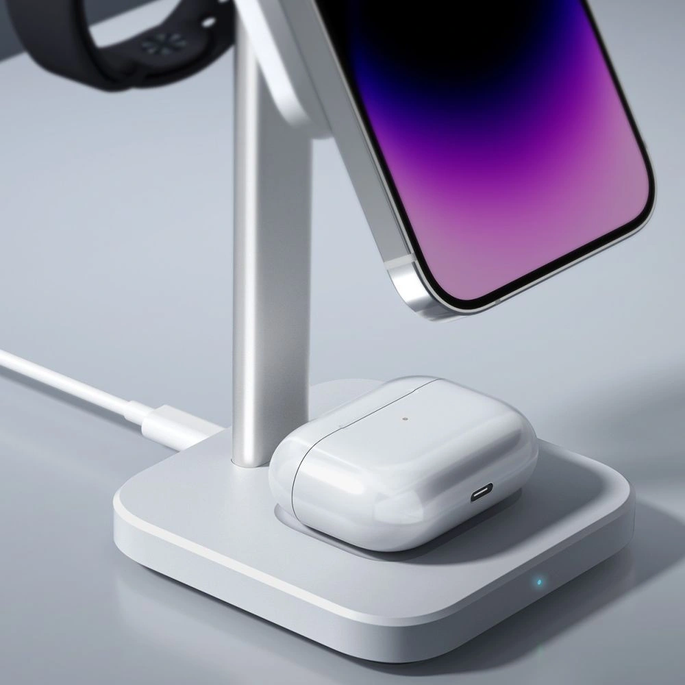 Hurtownia GSM - Încărcător wireless ESR Halolock 3in1 Watch Magnetic MagSafe Wireless Charger Alb - ESR671 - {ean13} - Hurt