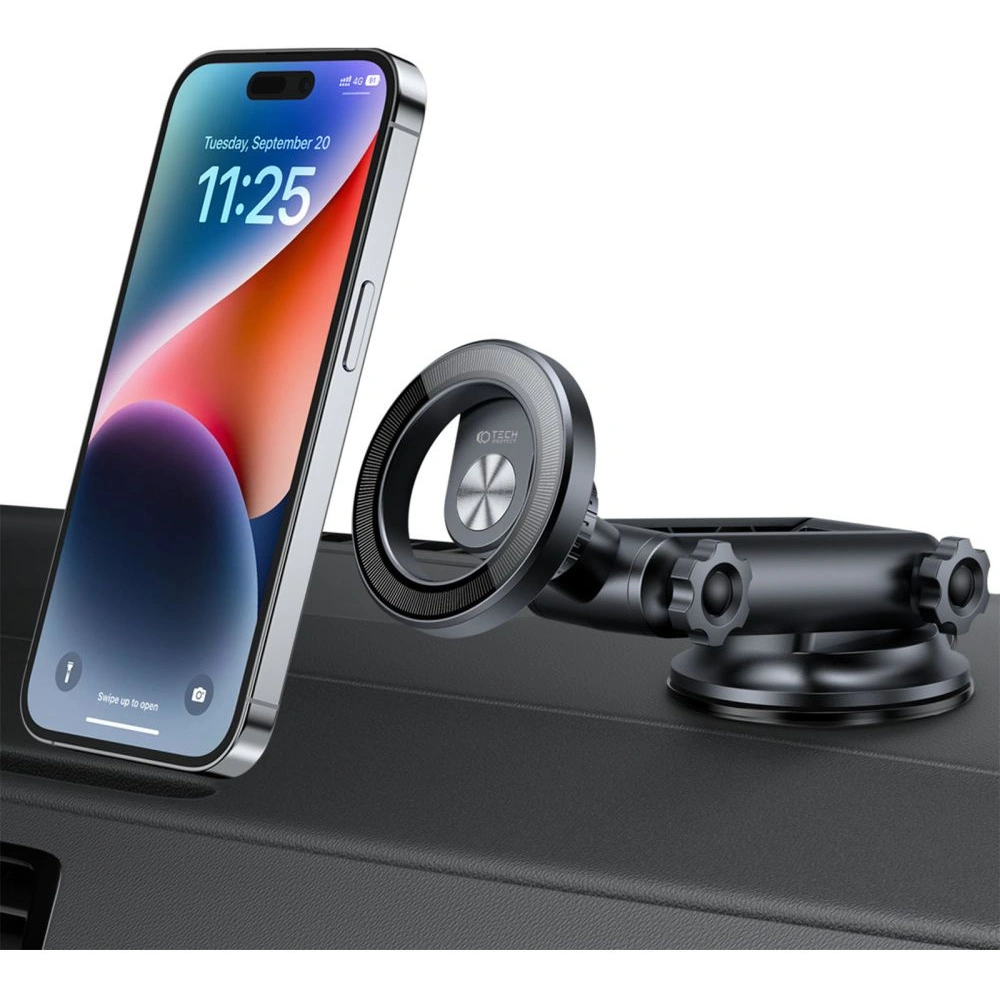 Hurtownia GSM - Uchwyt samochodowy Tech-Protect N53 Magnetic MagSafe Dashboard Car Mount Black - THP1913 - {ean13} - Hurt