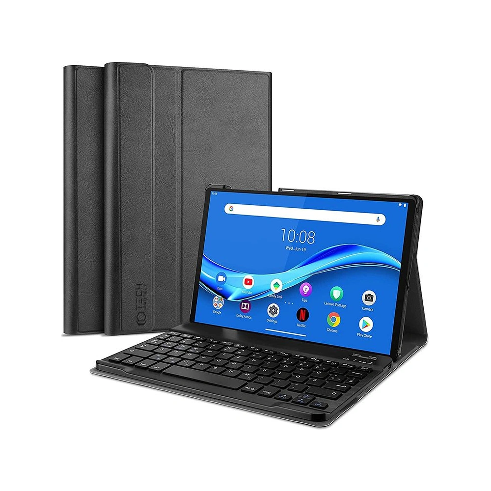 Hurtownia GSM - Etui Tech-Protect Smartcase + Tastatură Lenovo Tab M10 10.1 (a 3-a generație) Negru - THP1914 - {ean13} - Hurt