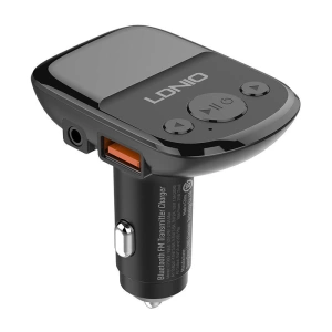 Hurtownia GSM - Transmitter FM LDNIO C706Q, Bluetooth 2xUSB-A, AUX + kabel Lightning - LDN196 - {ean13} - Hurt