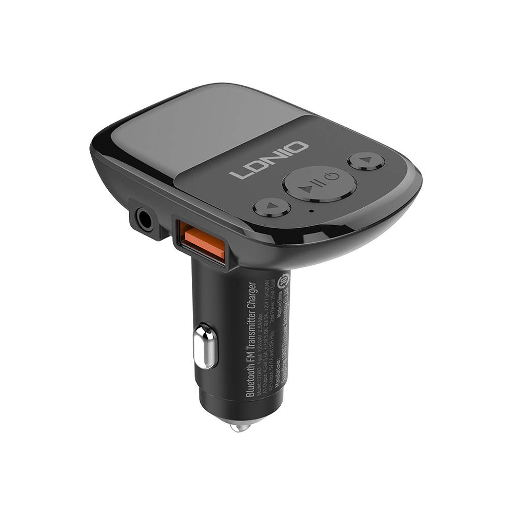 Hurtownia GSM - FM adó LDNIO C706Q, Bluetooth 2xUSB-A, AUX + Lightning kábel - LDN196 - {ean13} - Hurt