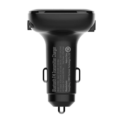 Transmiter FM LDNIO C706Q, Bluetooth 2xUSB-A, AUX + kabel Lightning