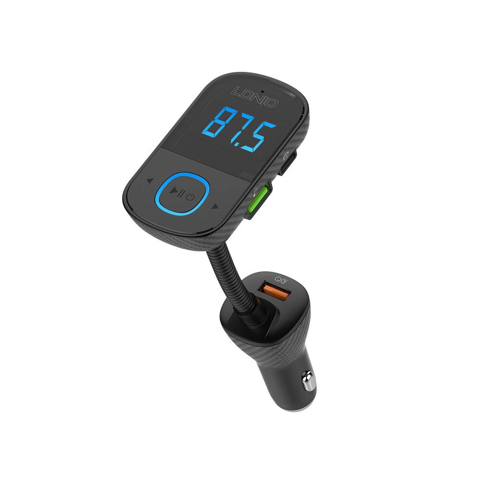 Wholesale LDNIO C705Q Transmitter FM Bluetooth 2xUSB-A, USB-C + USB-C/Lightning cable - LDN197 - {ean13} - Hurt