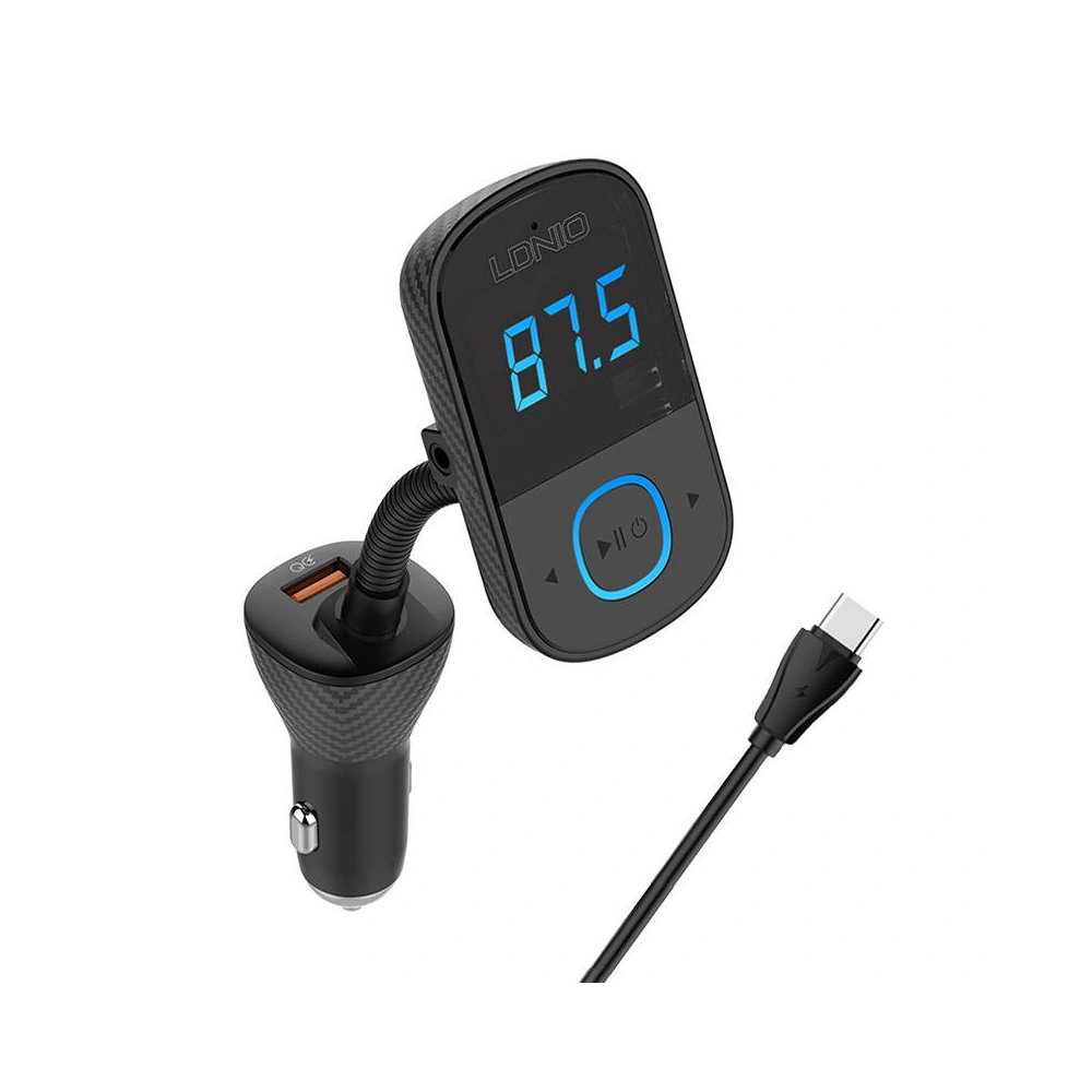 Hurtownia GSM - FM-Transmitter LDNIO C705Q Bluetooth 2xUSB-A, USB-C + USB-C-Kabel - LDN198 - {ean13} - Hurt