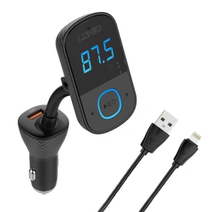 Hurtownia GSM - Transmiter FM LDNIO C705Q Bluetooth 2xUSB-A, USB-C + kabel Lightning - LDN200 - {ean13} - Hurt