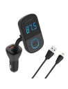 LDNIO C705Q Transmitter FM Bluetooth 2xUSB-A, USB-C + Lightning cable