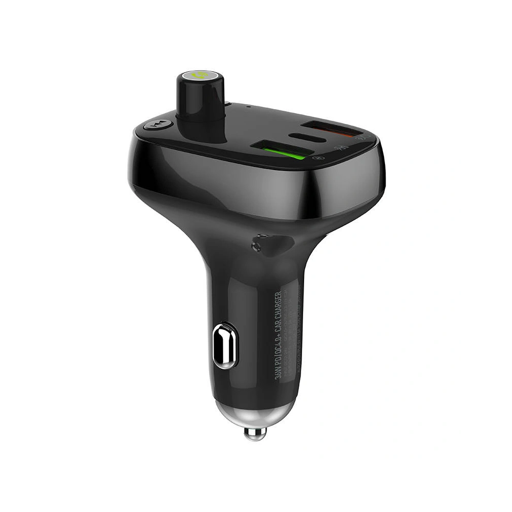 Hurtownia GSM - FM-Transmitter LDNIO C704Q Bluetooth 2xUSB-A, USB-C + USB-C/USB-C Kabel - LDN201 - {ean13} - Hurt