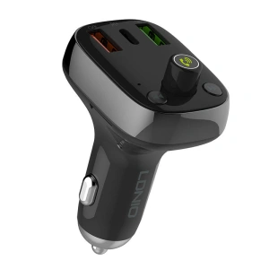Hurtownia GSM - Transmiter FM LDNIO C704Q Bluetooth 2xUSB-A, USB-C + kabel USB-C/USB-C - LDN201 - {ean13} - Hurt