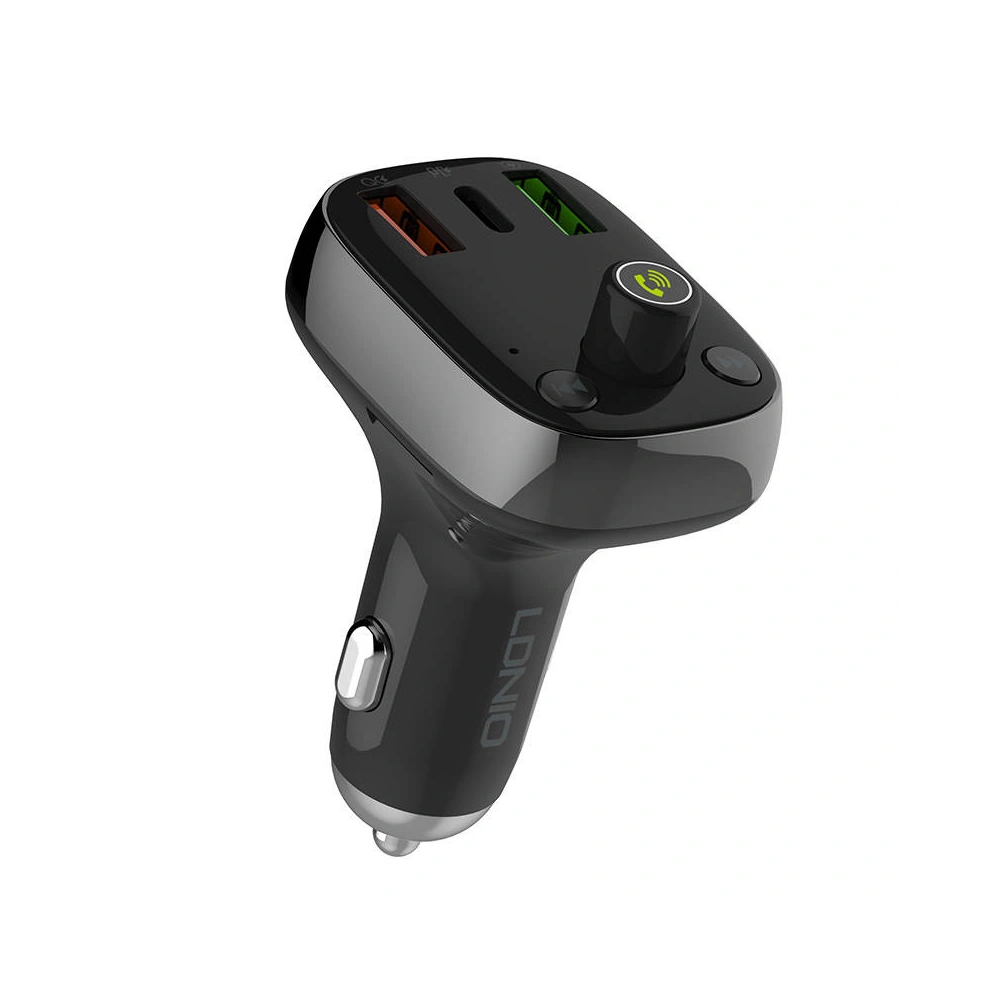 Wholesale LDNIO C704Q Transmitter FM Bluetooth 2xUSB-A, USB-C + USB-C/USB-C cable - LDN201 - {ean13} - Hurt