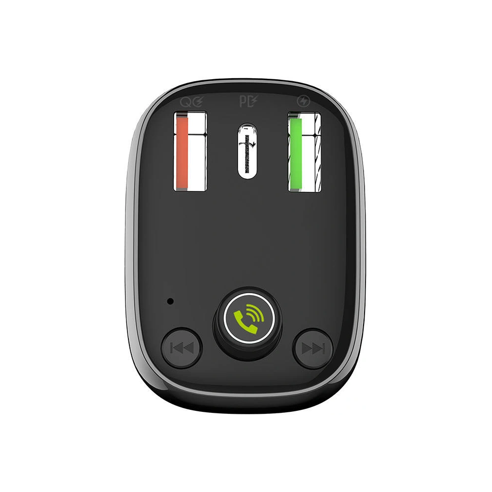 Hurtownia GSM - Transmițător FM LDNIO C704Q Bluetooth 2xUSB-A, USB-C + cablu USB-C - LDN202 - {ean13} - Hurt