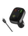Hurtownia GSM - FM-Transmitter LDNIO C704Q Bluetooth 2xUSB-A, USB-C + USB-C-Kabel - LDN203 - {ean13} - Hurt