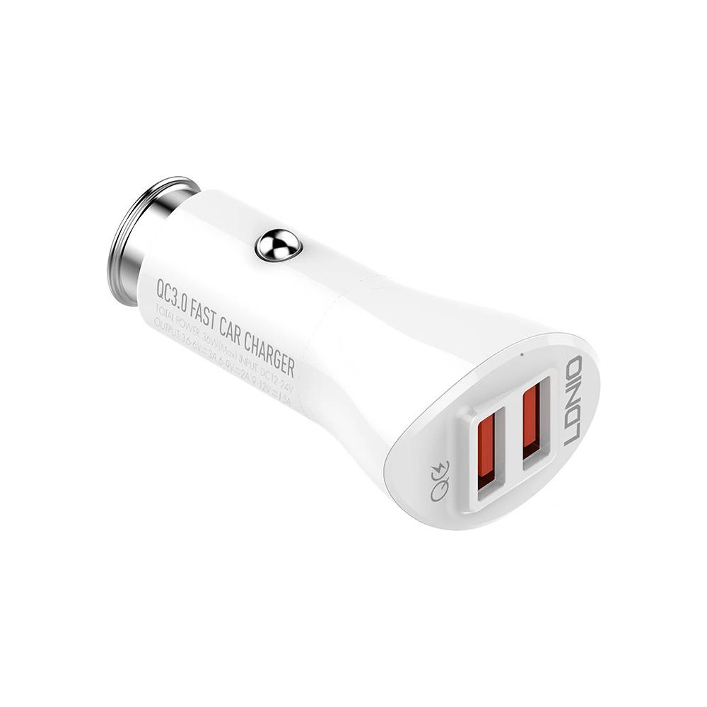 Hurtownia GSM - Autonabíječka LDNIO C511Q 2xUSB-A + microUSB kabel - LDN207 - {ean13} - Hurt