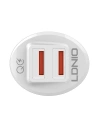 Hurtownia GSM - Ładowarka samochodowa LDNIO C511Q 2xUSB-A + kabel microUSB - LDN207 - {ean13} - Hurt