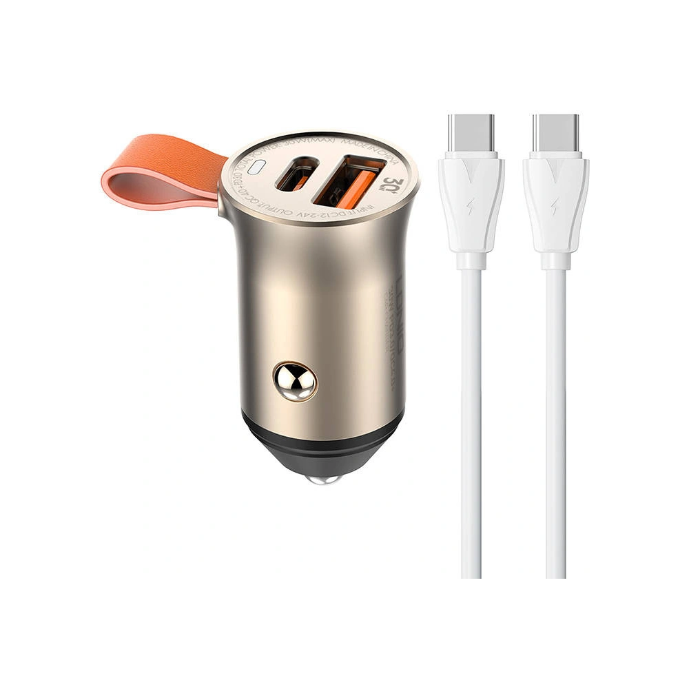 Hurtownia GSM - Auto-Ladegerät LDNIO C509Q USB-A, USB-C 30W + USB-C/USB-C Kabel - LDN214 - {ean13} - Hurt