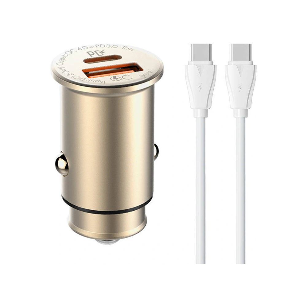 Hurtownia GSM - Auto nabíječka LDNIO C506Q USB-A, USB-C + kabel USB-C/USB-C - LDN218 - {ean13} - Hurt
