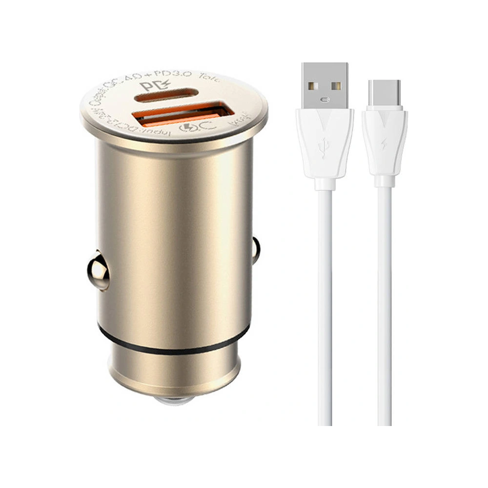 Hurtownia GSM - Încărcător auto LDNIO C506Q USB-A, USB-C + cablu USB-C - LDN220 - {ean13} - Hurt