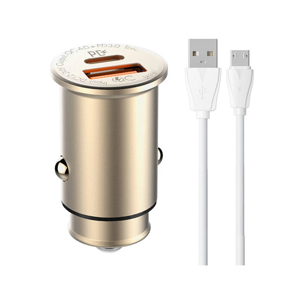 Hurtownia GSM - Automobilní nabíječka LDNIO C506Q USB-A, USB-C + kabel microUSB - LDN221 - {ean13} - Hurt