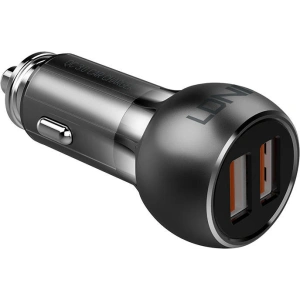 Ładowarka samochodowa LDNIO C503Q 2xUSB-A + kabel Lightning