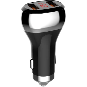 Ładowarka samochodowa LDNIO C2 2xUSB-A + kabel USB-C