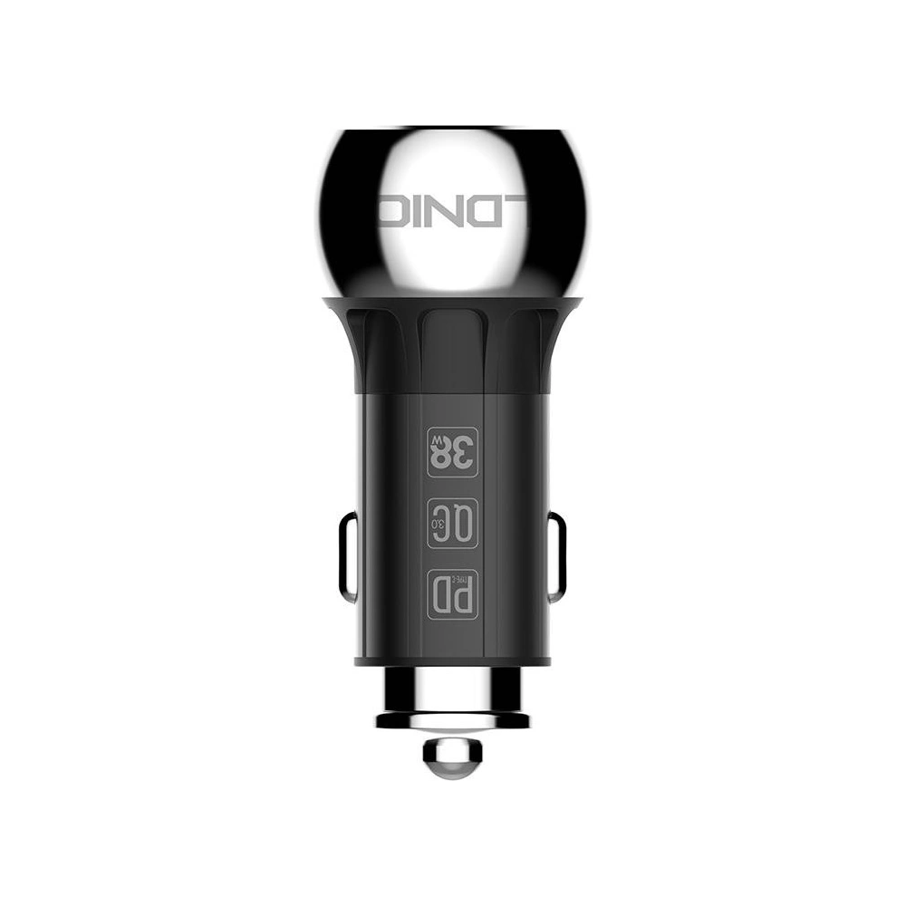 Hurtownia GSM - Ładowarka samochodowa LDNIO C1 USB-A, USB-C + kabel USB-C/USB-C - LDN229 - {ean13} - Hurt