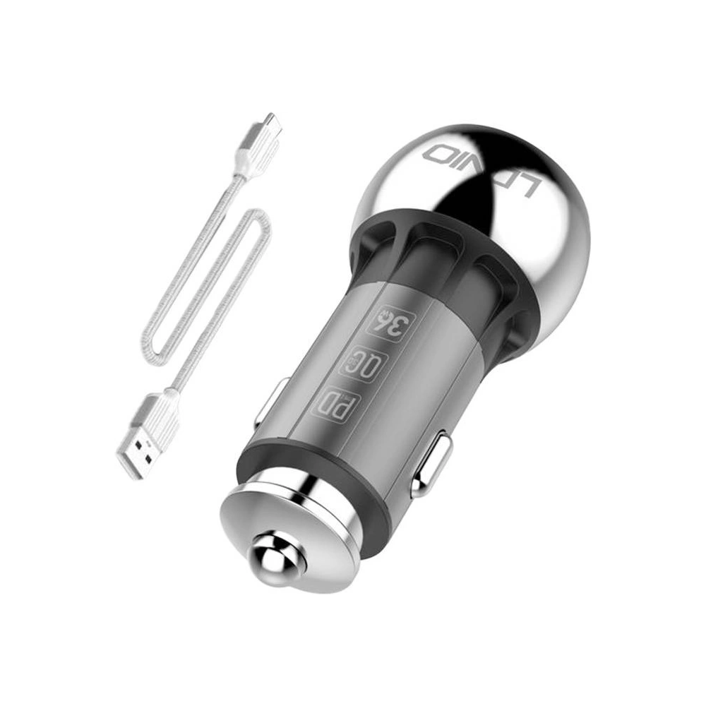 Hurtownia GSM - Auto-Ladegerät LDNIO C1 USB-A, USB-C + USB-C-Kabel - LDN231 - {ean13} - Hurt