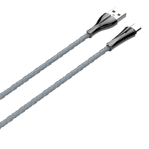 Kabel LDNIO LS4612 USB-A/USB-C LED, 1m