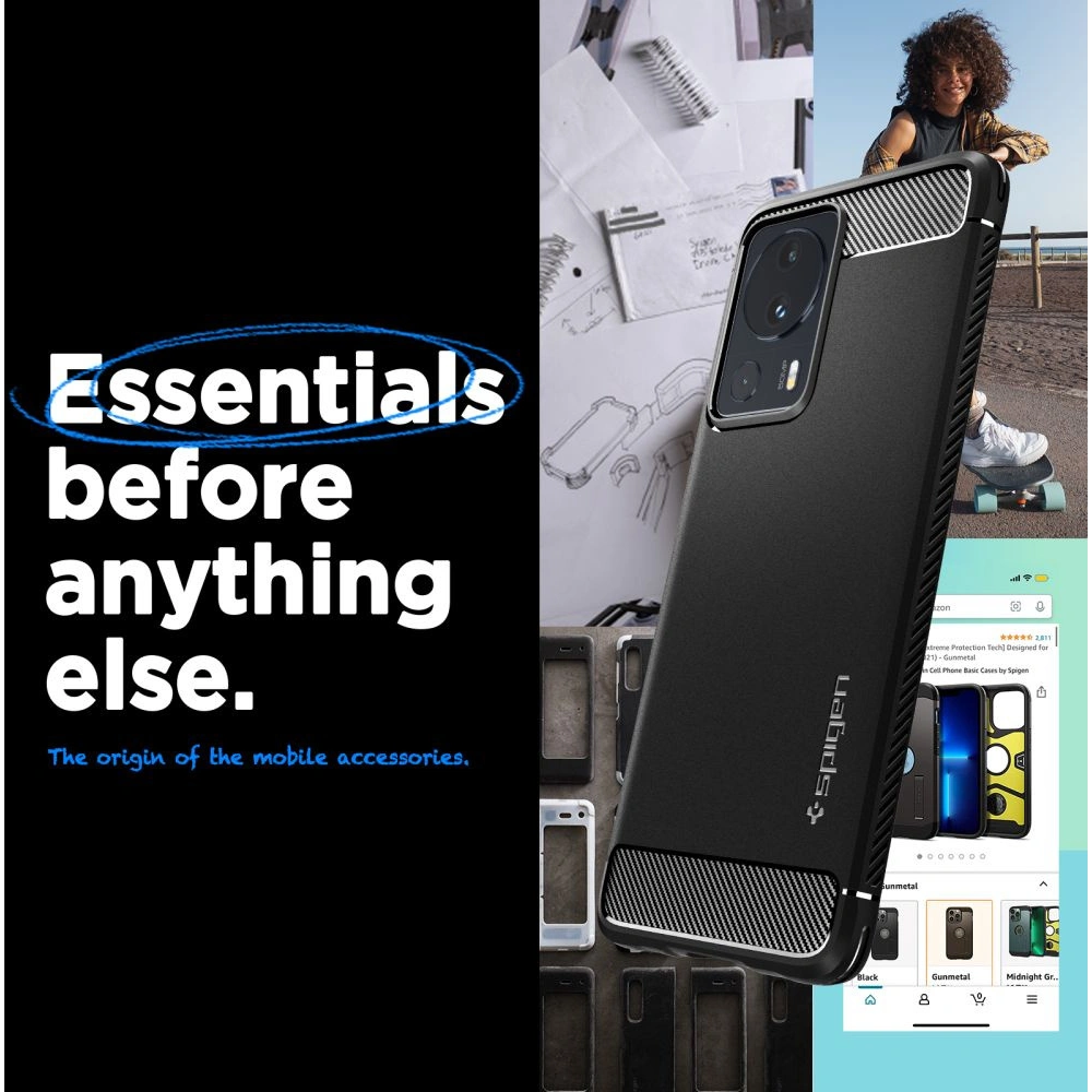Wholesale Spigen Rugged Armor Xiaomi 13 Lite Matte Black - SPN2852 - {ean13} - Hurt