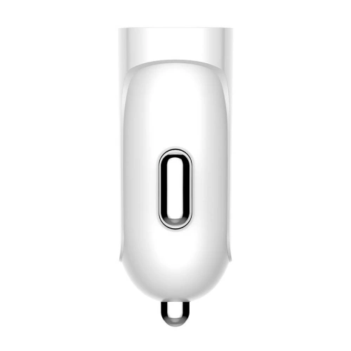 Ładowarka samochodowa LDNIO DL-C17, 1x USB, 12W + kabel USB-C (biała)