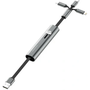 Hurtownia GSM - Kábel Baseus Fabric 3w1 USB-A - USB-C/Lightning/microUSB 3,5A 1,7m (szürke) - BSU4026 - {ean13} - Hurt