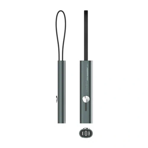 Kabel Baseus Fabric 3w1 USB-A - USB-C/Lightning/microUSB 3,5A 1,7m (szary)