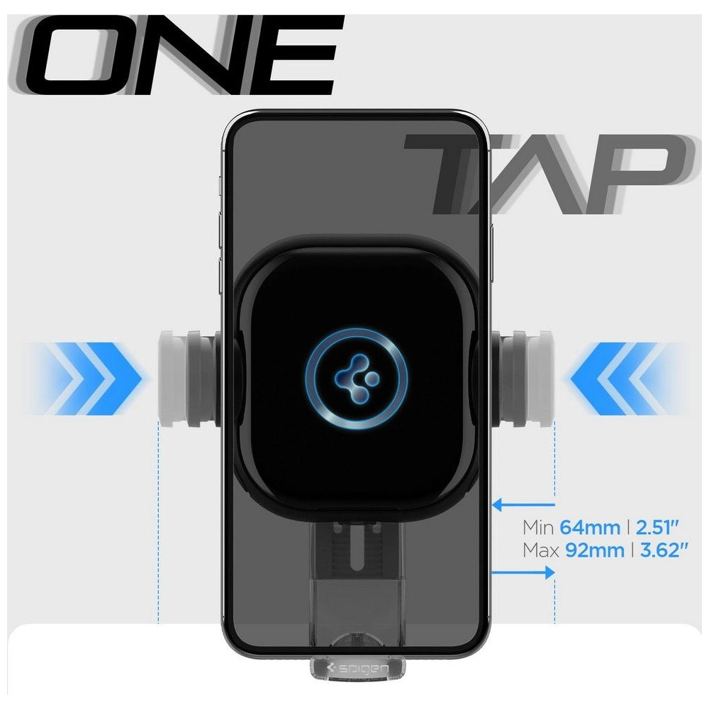 Hurtownia GSM - Uchwyt auto cu încărcător wireless Spigen UTS35W OneTap Universal pentru parbriz și tabloul de bord Încărcător wireless Negru - SPN2854 - {ean13} - Hurt