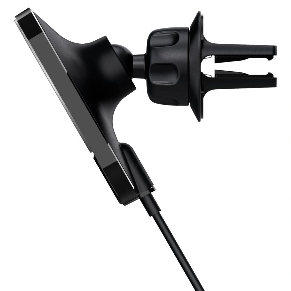 Hurtownia GSM - Autós tartó vezeték nélküli töltővel Spigen ITM12W OneTap Pro 3 Magnetic MagSafe szellőző autós tartó vezeték nélküli töltő Fekete - SPN2855 - {ean13} - Hurt