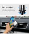 Hurtownia GSM - Auto-Halterung mit kabellosem Ladegerät Spigen ITM12W OneTap Pro 3 Magnetic MagSafe Lüftungsauto-Halter kabelloses Ladegerät Schwarz - SPN2855 - {ean13} - Hurt