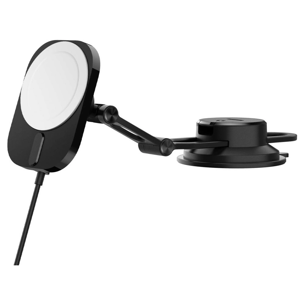 Hurtownia GSM - Uchwyt samochodowy z ładowarką bezprzewodową Spigen ITM35W OneTap Pro 3 Magnetic MagSafe Dashboard Car Mount Wireless Charger Black - SPN2856 - {ean13} - Hurt