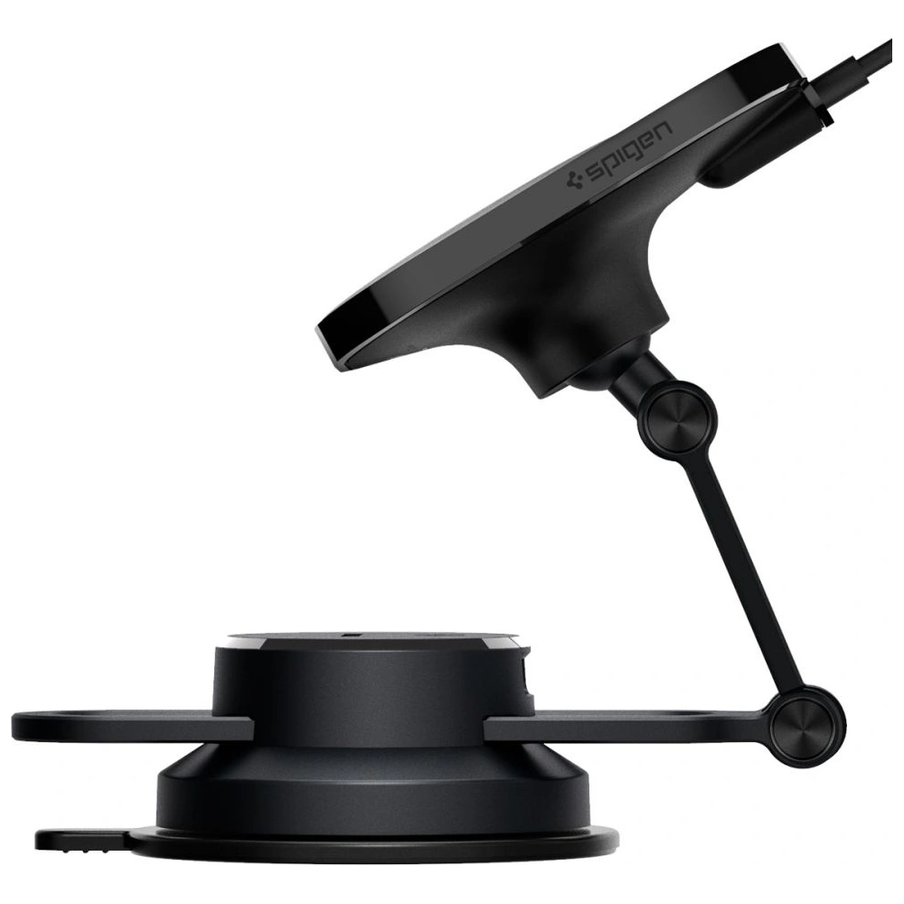 Hurtownia GSM - Uchwyt samochodowy z ładowarką bezprzewodową Spigen ITM35W OneTap Pro 3 Magnetic MagSafe Dashboard Car Mount Wireless Charger Black - SPN2856 - {ean13} - Hurt