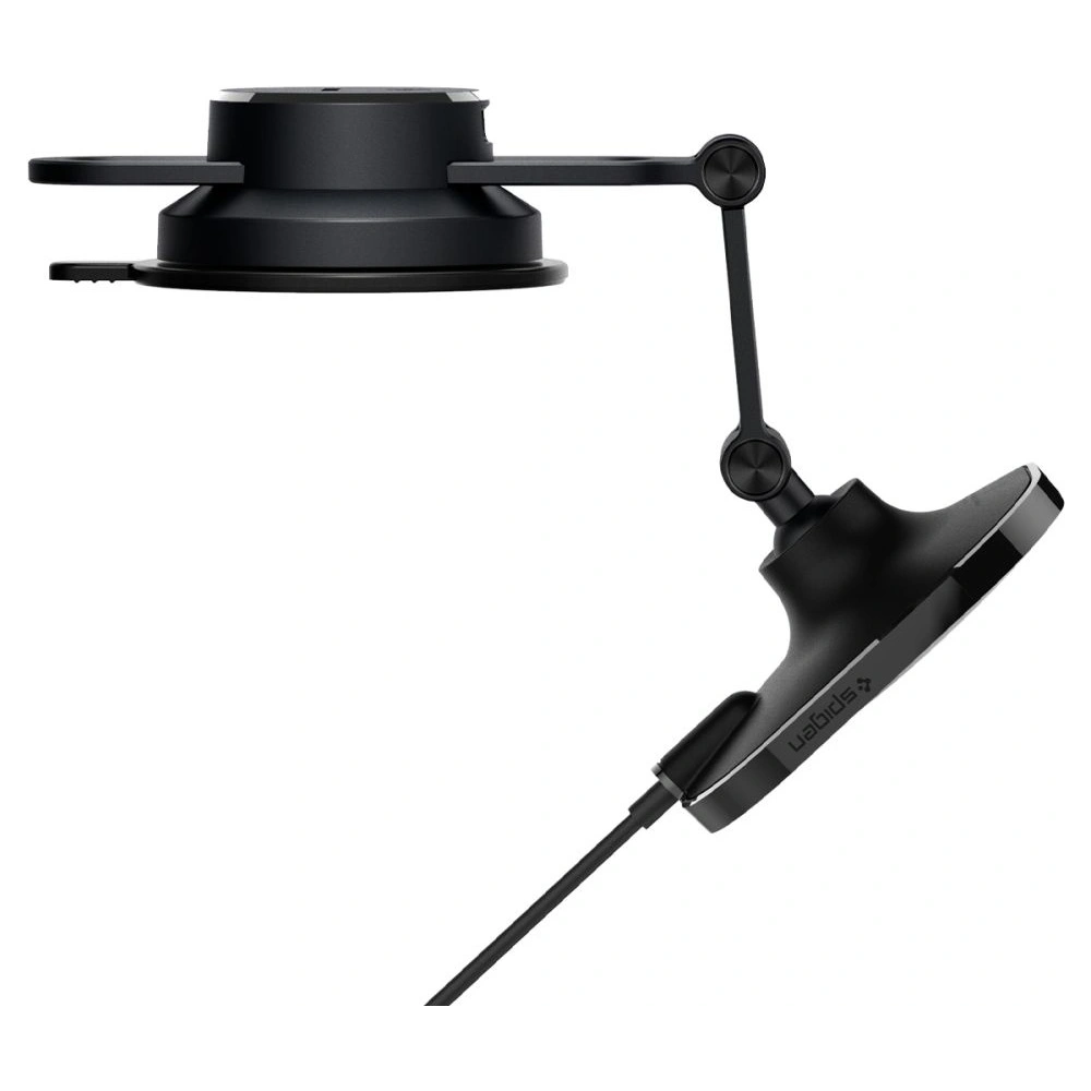 Hurtownia GSM - Uchwyt samochodowy z ładowarką bezprzewodową Spigen ITM35W OneTap Pro 3 Magnetic MagSafe Dashboard Car Mount Wireless Charger Black - SPN2856 - {ean13} - Hurt