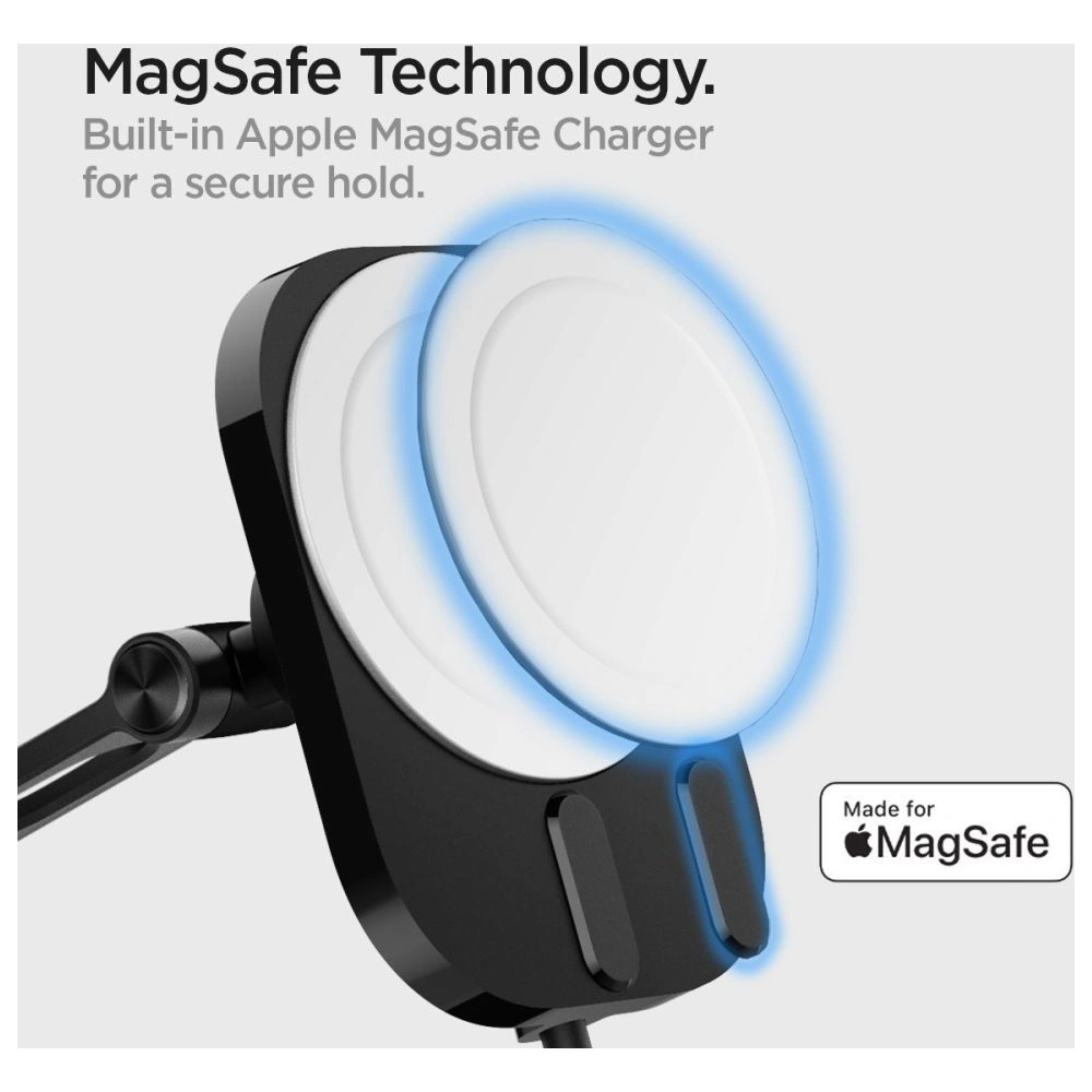 Wholesale Spigen ITM35W OneTap Pro 3 Magnetic MagSafe Dashboard Car Mount Wireless Charger Black - SPN2856 - {ean13} - Hurt