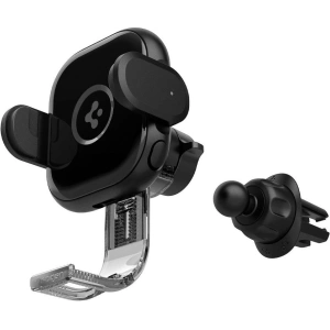 Uchwyt samochodowy z ładowarką bezprzewodową Spigen UTS12W OneTap Universal Vent Car Mount Wireless Charger Black