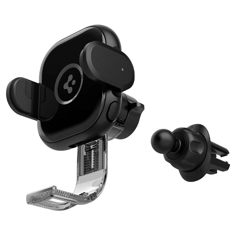 Hurtownia GSM - Uchwyt auto cu încărcător wireless Spigen UTS12W OneTap Universal Vent Car Mount Wireless Charger Black - SPN2857 - {ean13} - Hurt