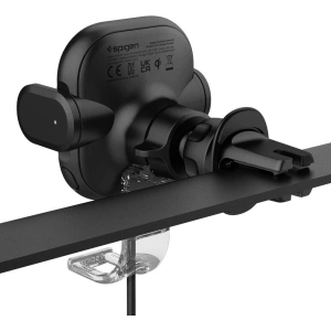 Uchwyt samochodowy z ładowarką bezprzewodową Spigen UTS12W OneTap Universal Vent Car Mount Wireless Charger Black