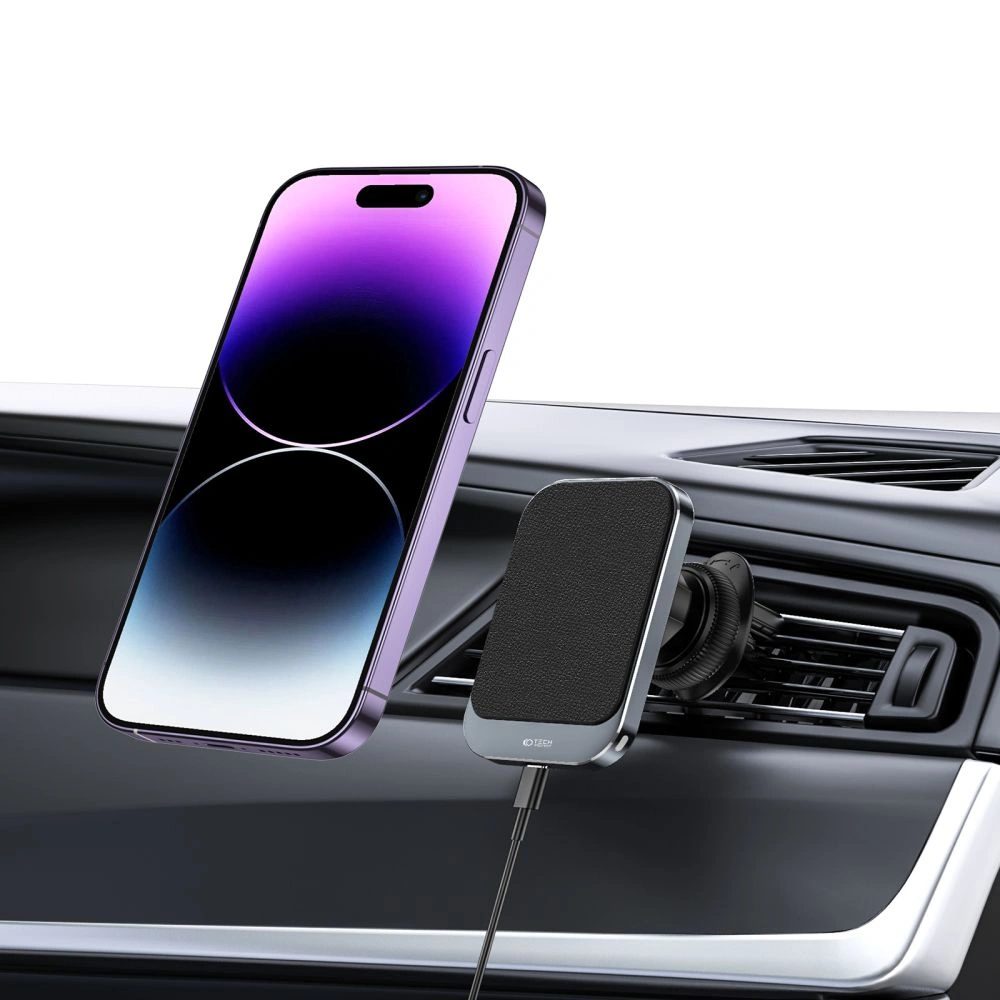 Wholesale Tech-Protect MM15W-V2 Magnetic MagSafe Vent Car Mount Wireless Charger 15W Black - THP1915 - {ean13} - Hurt