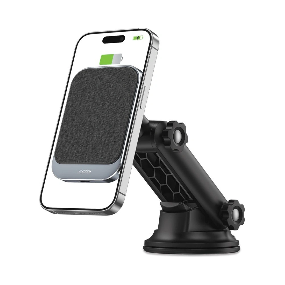 Hurtownia GSM - Uchwyt auto cu încărcător wireless Tech-Protect MM15W-V2 Magnetic MagSafe Suport Auto pentru Bord Încărcător Wireless 15W Negru - THP1917 - {ean13} - Hurt