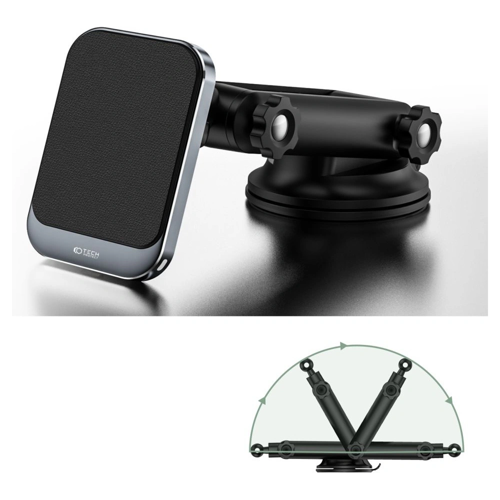 Hurtownia GSM - Upevnění do auta s bezdrátovou nabíječkou Tech-Protect MM15W-V2 Magnetic MagSafe palubní držák do auta bezdrátová nabíječka 15W černá - THP1917 - {ean13} - Hurt