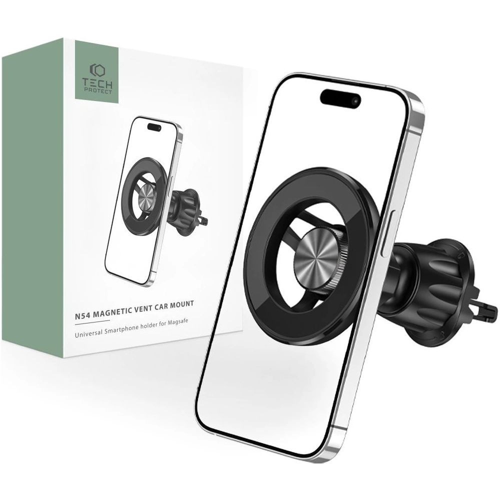 Hurtownia GSM - Upevnění do auta Tech-Protect N54 Magnetic MagSafe Vent Car Mount Black - THP1918 - {ean13} - Hurt