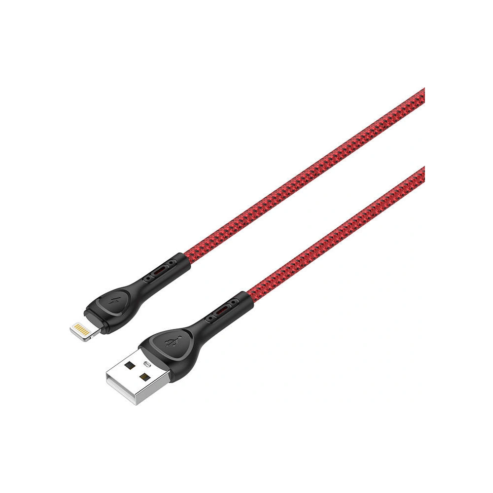 Hurtownia GSM - Kabel LDNIO LS482 USB-A/Lightning 2m (červený) - LDN320 - {ean13} - Hurt