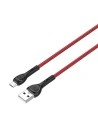 Kabel LDNIO LS482 USB-A/microUSB 2m (rot)