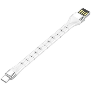Kabel LDNIO LS50 USB-A/USB-C 0,15m (bílý)