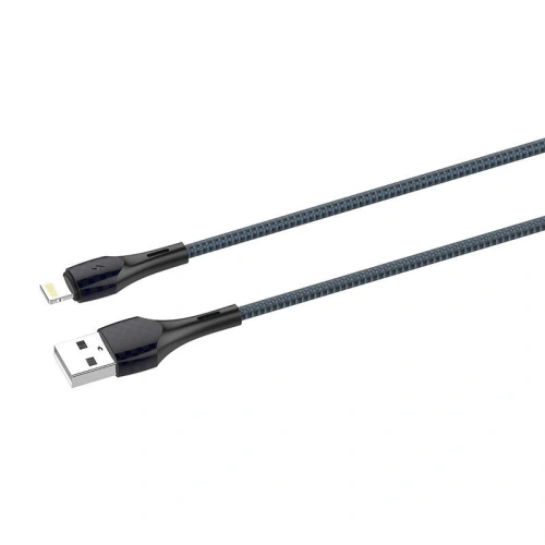 Kabel LDNIO LS521 USB-A/Lightning 1m (szaro-niebieski)